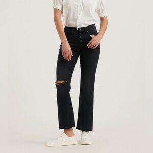 Lucky Brand mid rise crop boot cute Ava jeans